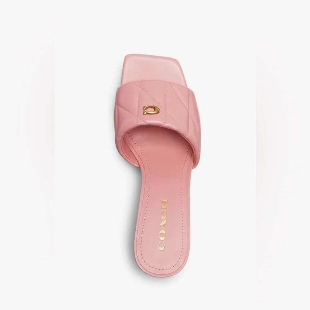 Coach Women's Emma Wedge Sandal, 
Color: Bubblegum 🍬, Size:  7 👡 - Picture 5 of 9